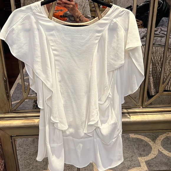 Bcbg maxazira white blouse in size large - Picture 4 of 4